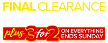 Final Clearance 70% OFF