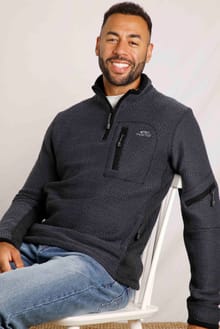 Caddis 1/4 Zip Eco Macaroni Sweatshirt