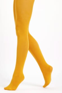 Una Plain Tights Mustard