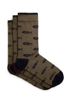 Ronan Eco Bones Socks 3 Pack