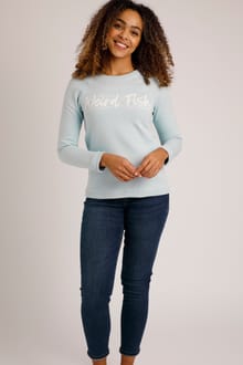 Armina Crew Neck Sweatshirt Powder Blue