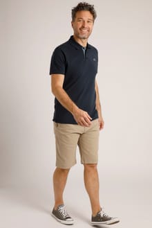 Rayburn Flat Front Shorts Taupe Grey