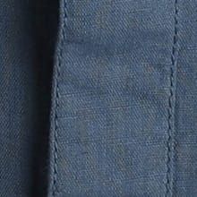 Stronsay Linen Blend Long Sleeve Shirt Dark Denim
