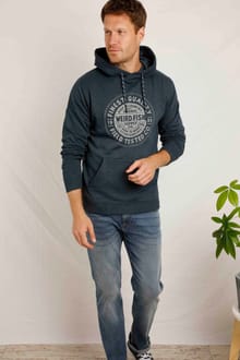 Bryant Graphic Pop Over Hoodie Navy