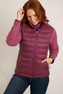 Atissa Lightweight Padded Gilet Mulberry