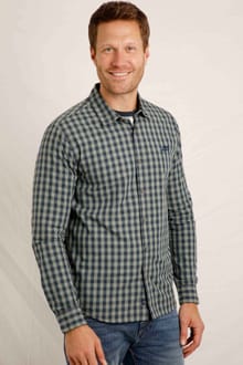 Lando Long Sleeve Check Shirt Shadow