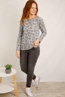 Tupelo Organic Jersey Long Sleeve T-Shirt Light Cream