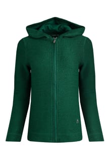 Dianna Eco Full Zip Macaroni Hoodie Leaf Green