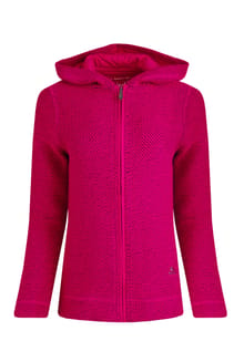 Dianna Eco Full Zip Macaroni Hoodie Magenta