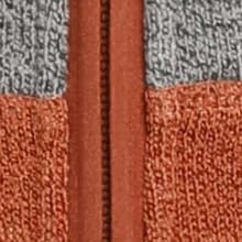 Darnaway Recycled Full Zip Soft Knit Hoodie Brick Red