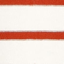Lanty Organic Long Sleeve Stripe T-Shirt Rust