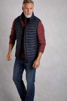 Langtree Lightweight Showerproof Padded Gilet Navy