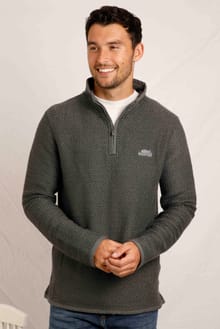 Stern 1/4 Zip Eco Macaroni Sweatshirt Dark Grey