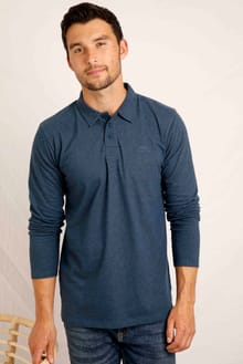 Jasper Long Sleeve Polo Shirt Federal Blue