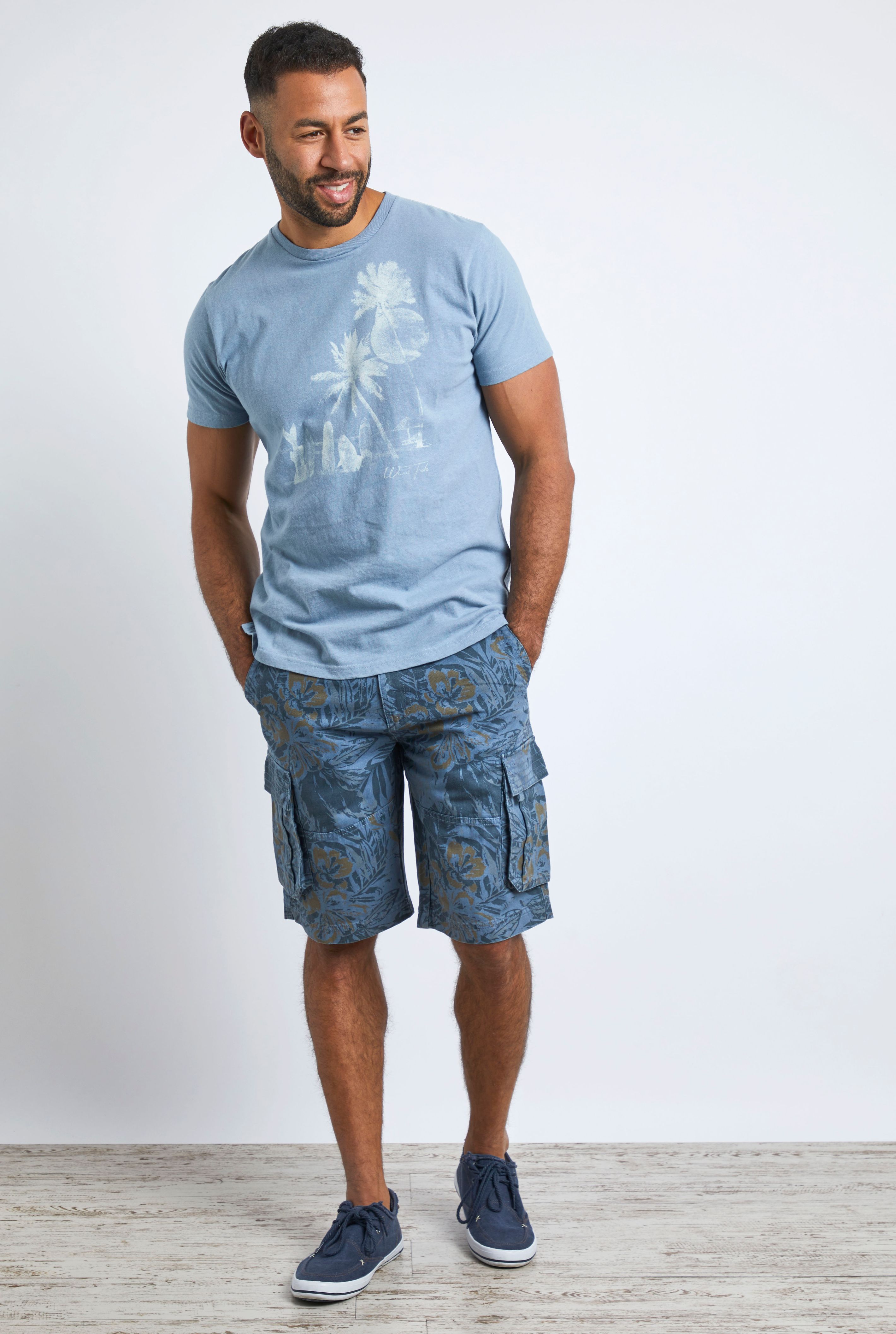 Shoreline Linen Jersey Short-Sleeved Tee