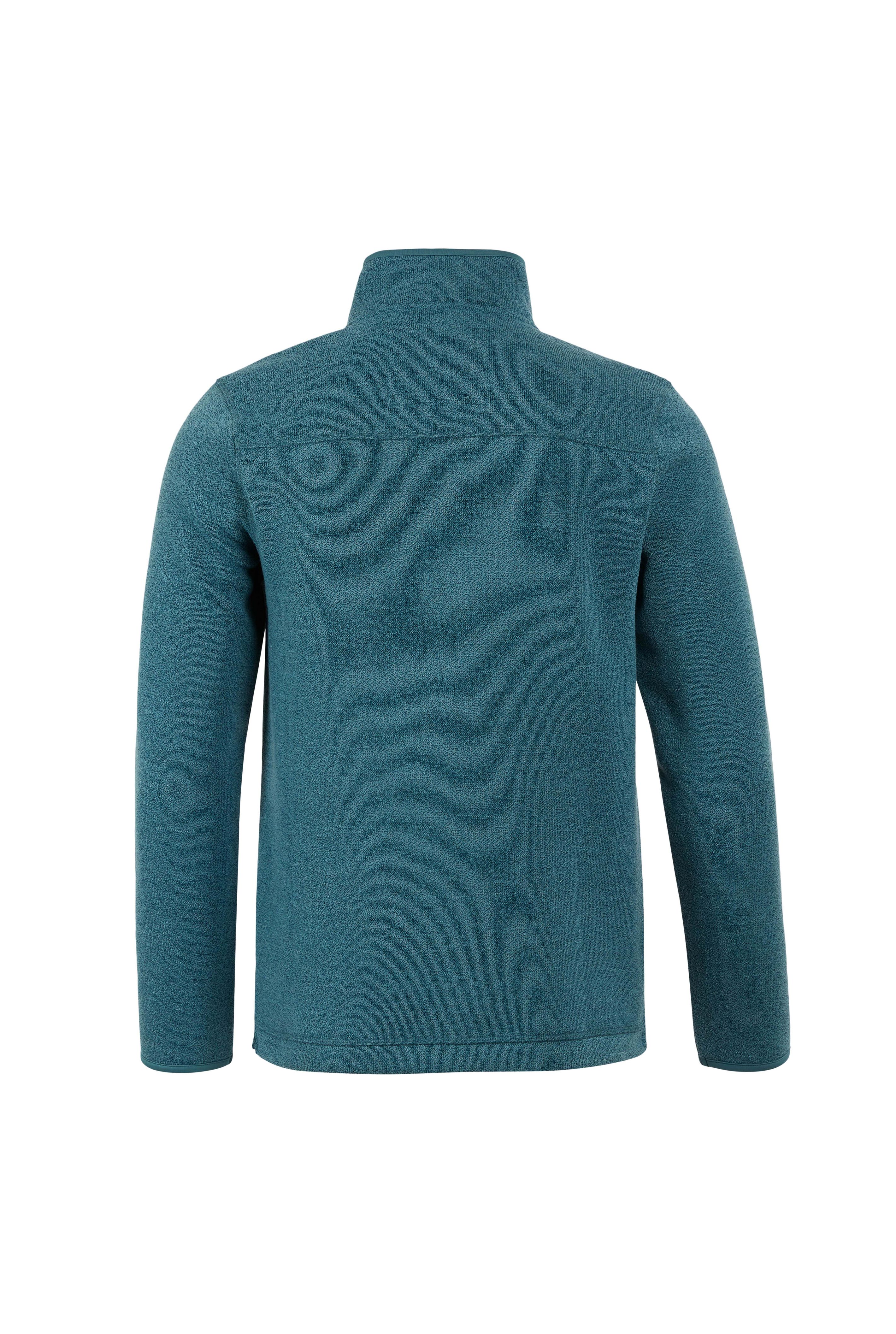 fluss half zip drivers knit blue-