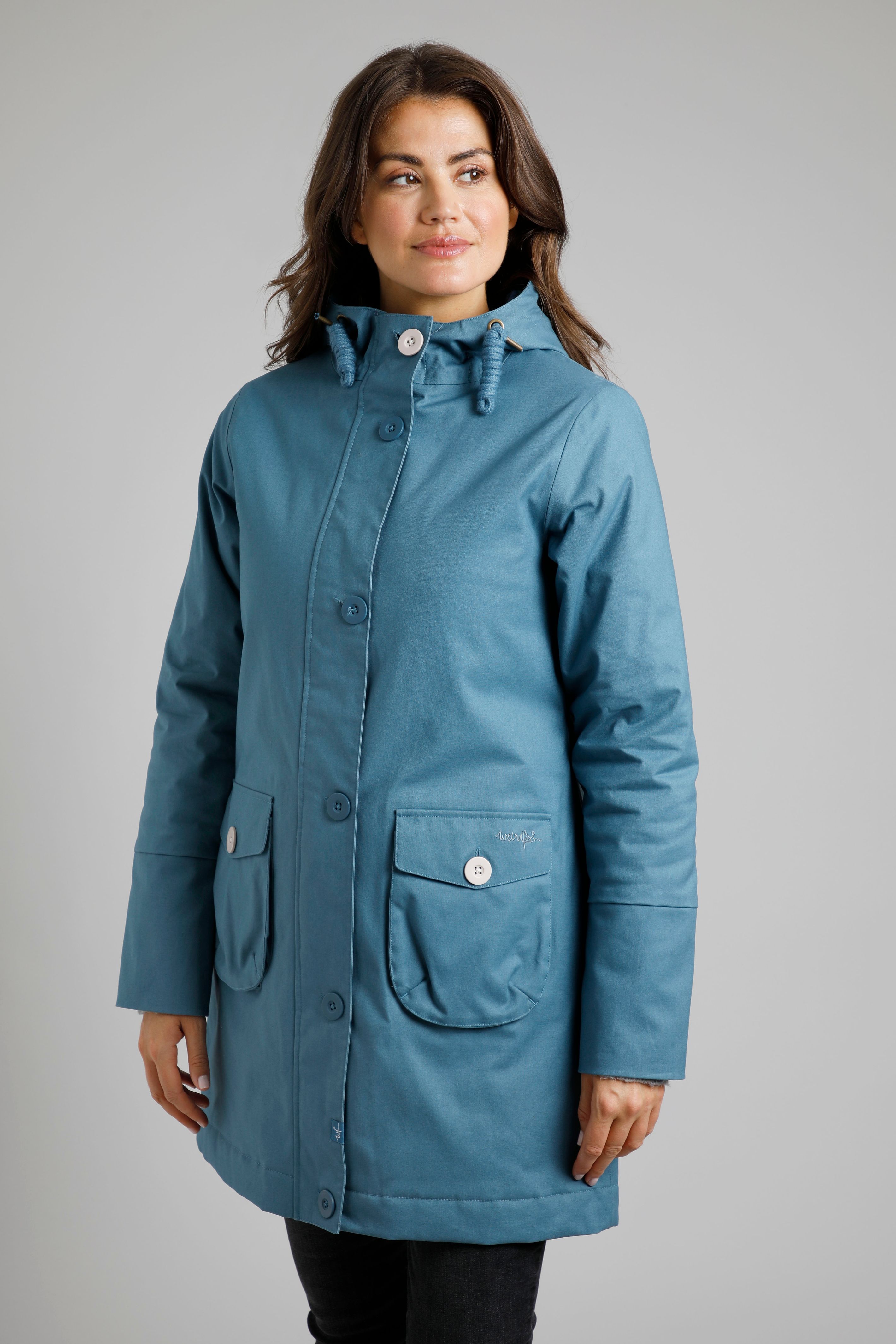 Beatrix Eco Wadded Waterproof Coat Uniform Blue | Weird Fish