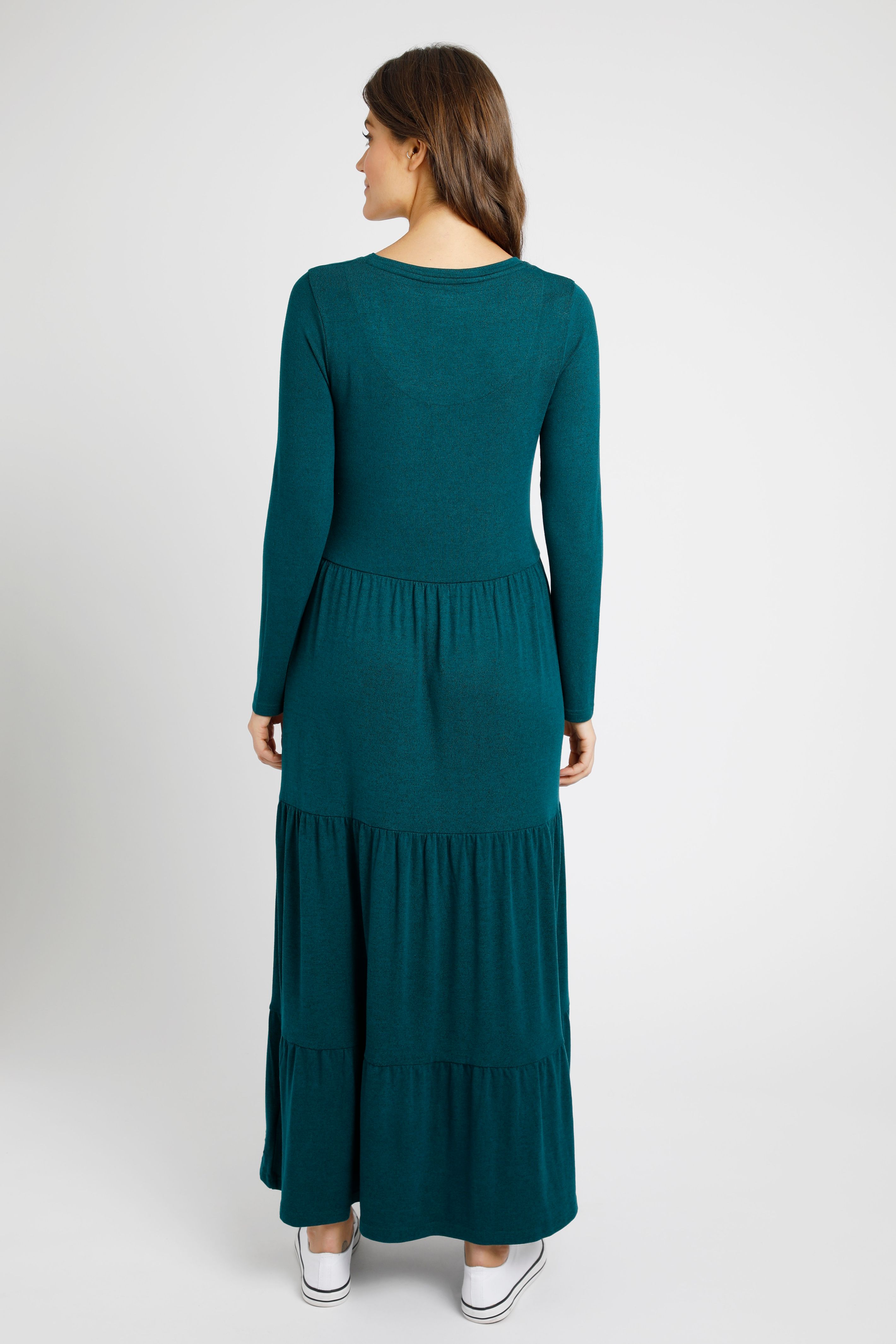 Plain jersey 2024 maxi dress