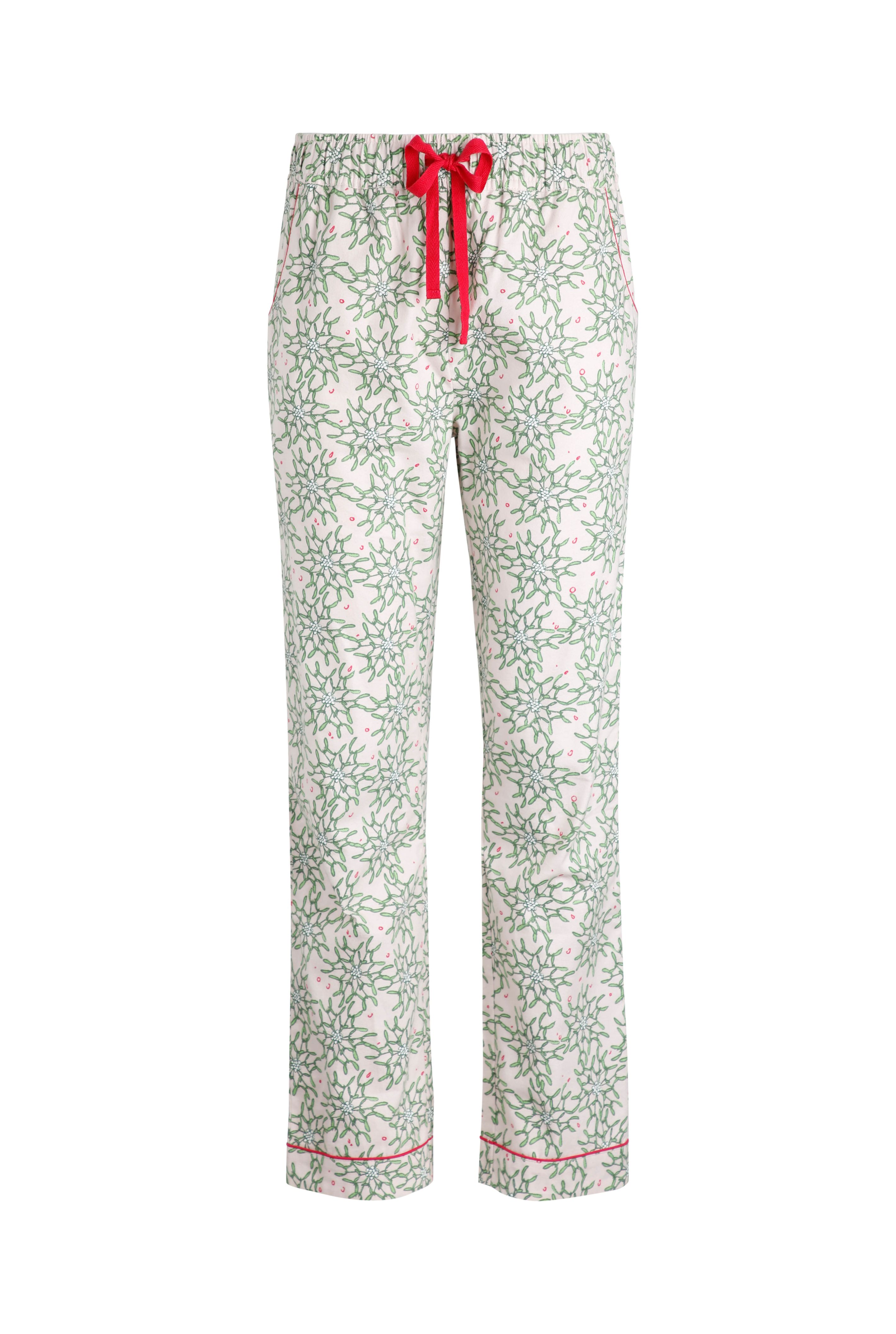 Mari Organic Printed Brushed Pyjama Bottom Primrose Pink