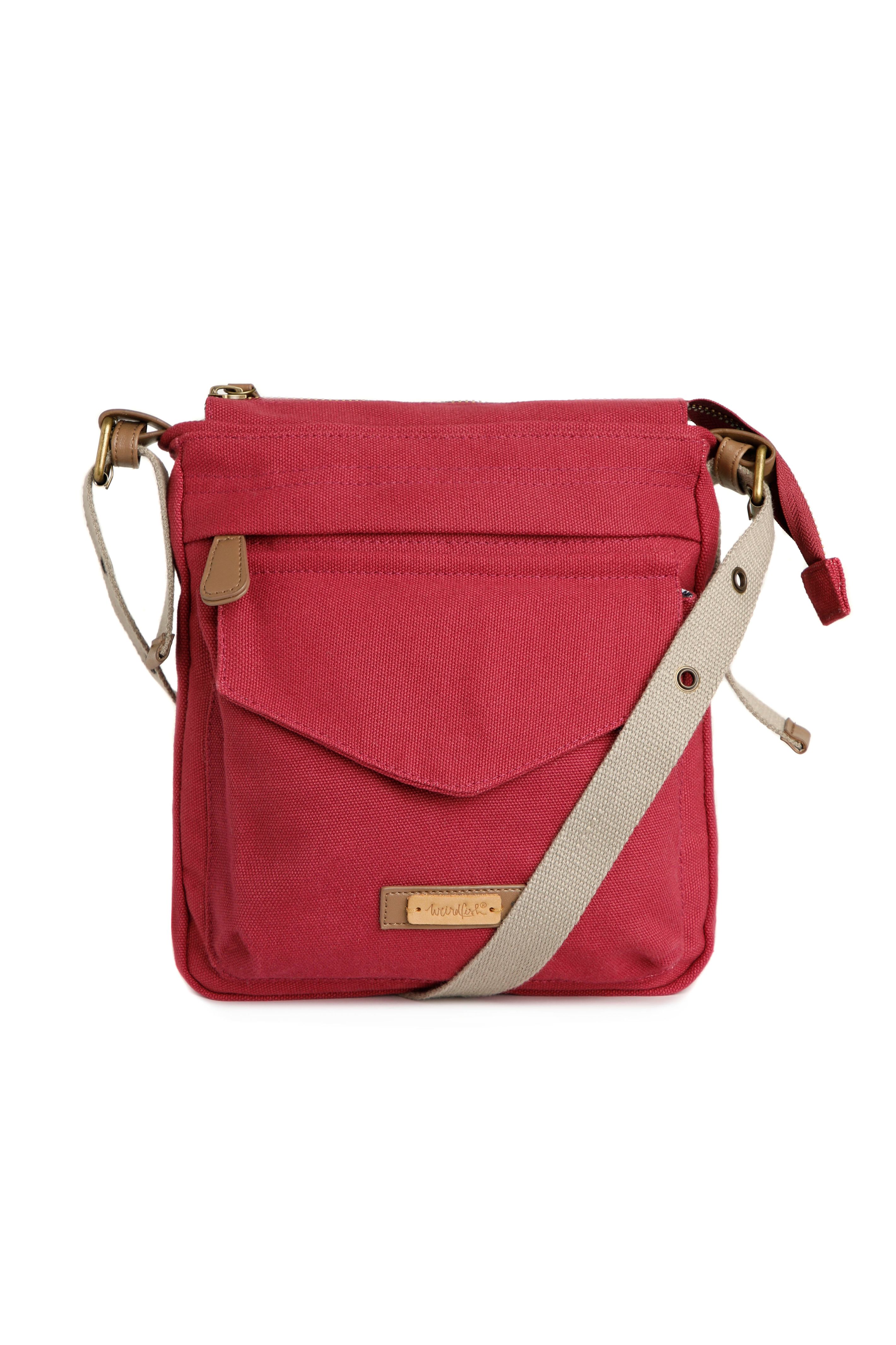 Norton Washed Canvas Cross Body Bag Mulberry Weird Fish