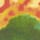 Coral Collage Organic Cotton Front Print T-Shirt Sunshine Yellow
