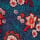 Everly Viscose Printed Viscose Dress Dark Blue