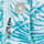 Syona Double Cloth Printed Shirt Ocean Blue