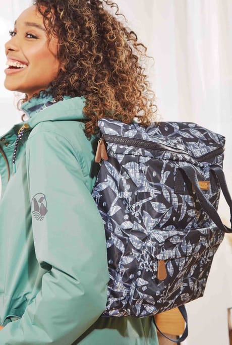 Nahla Printed Nylon Backpack 