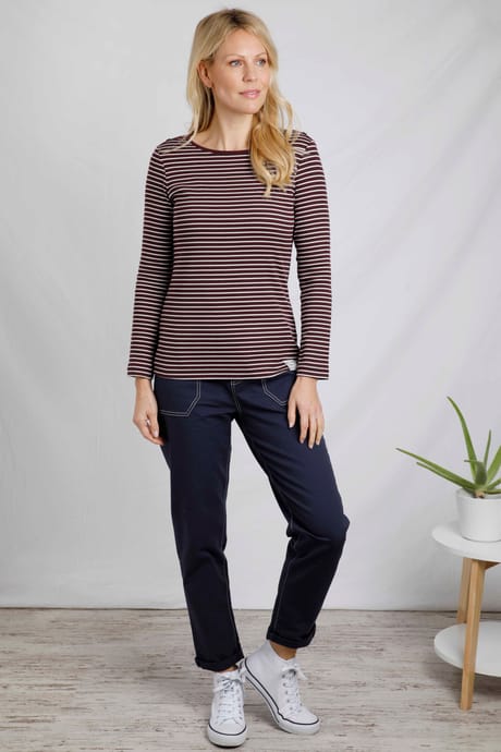 Mila Long Sleeve Ribbed Outfitter T-Shirt