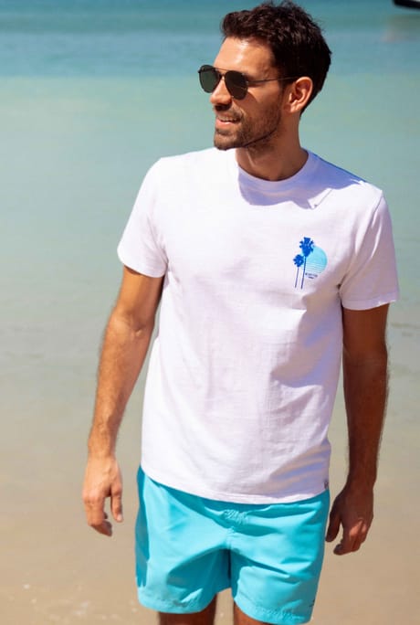 Point Break Organic Cotton Surf Print T-Shirt