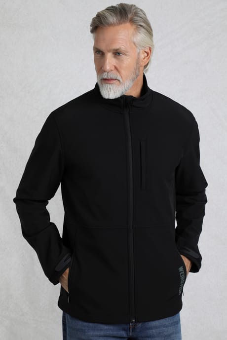 Concord Soft Shell Showerproof Jacket Black | Weird Fish