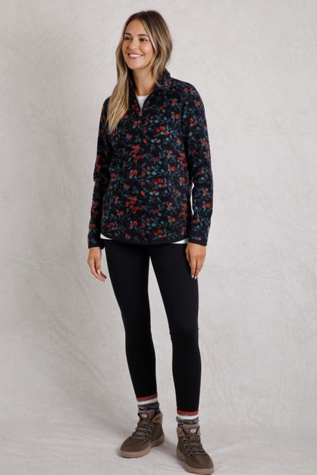 売れ筋商品|||ウィアードフィッシュ パーカー・スウェットシャツ アウター レディース Women's Reena 1/4 Zip Printed Microfleece Warm olive Amazon.com: Weird Fish Reena Printed Microfleece with