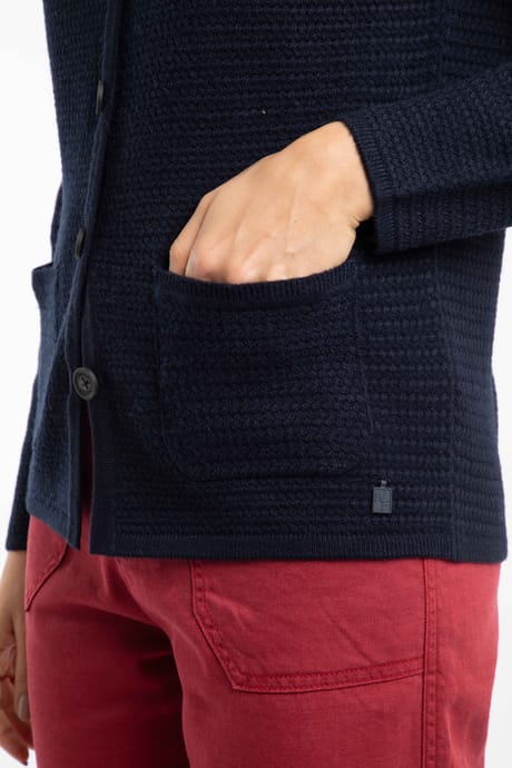 売れ筋商品|||ウィアードフィッシュ ニット&セーター アウター レディース Women's Hayley Knitted Cardigan Navy Hayley Knitted Cardigan Navy | Weird Fish