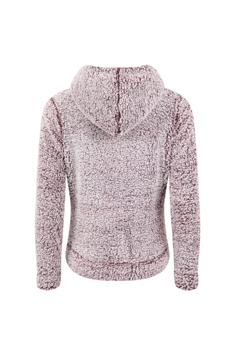 Yara Cosy Fleece Hoodie Aubergine | Weird Fish