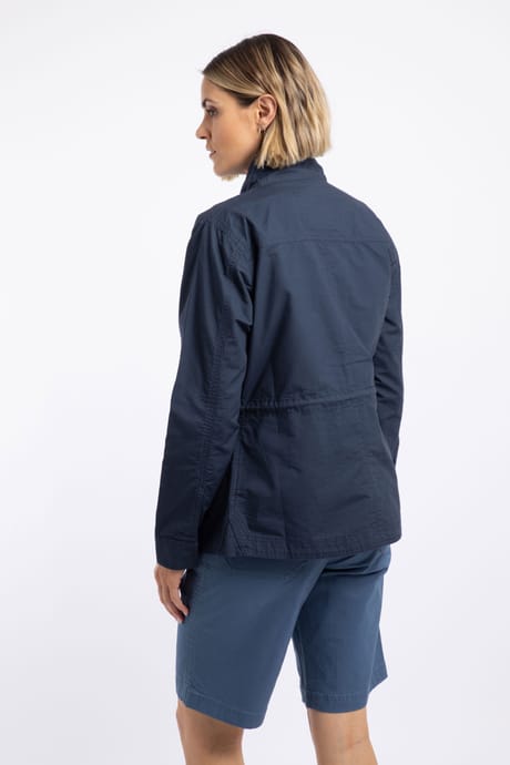 Weird Fish Kelia Utility Jacket Navy Size 20