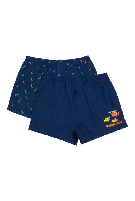 Harley Boxer Shorts Twin Pack Navy