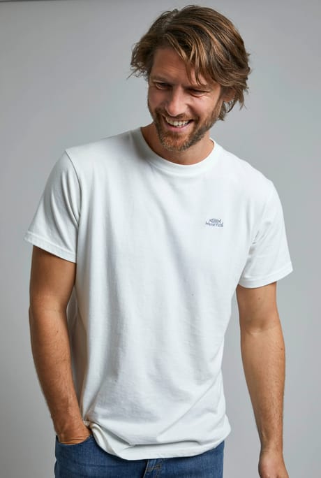 Fished Recycled Organic T-Shirt Dusty White