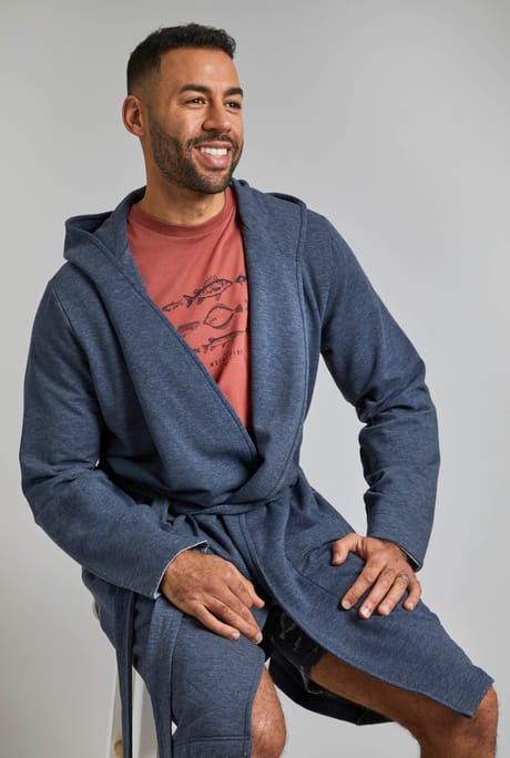 Portlaw Dressing Gown Navy