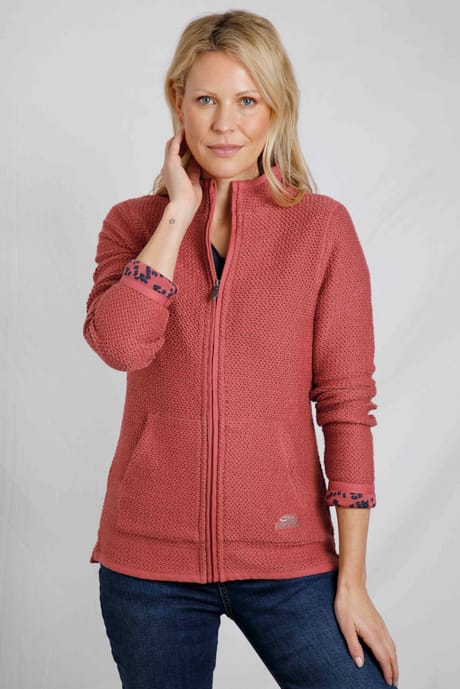 Ellos Plus Collection KASSIE - Sudadera Con Cremallera - Blaugrau/gris