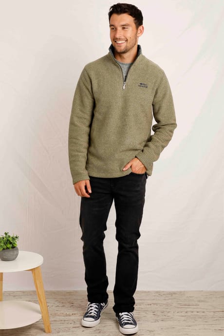 Newark Eco 1/4 Zip Grid Fleece 