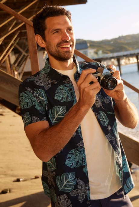 Makemo Organic Short Sleeve Resort Shirt