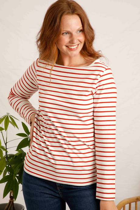 Lanty Organic Long Sleeve Stripe T-Shirt