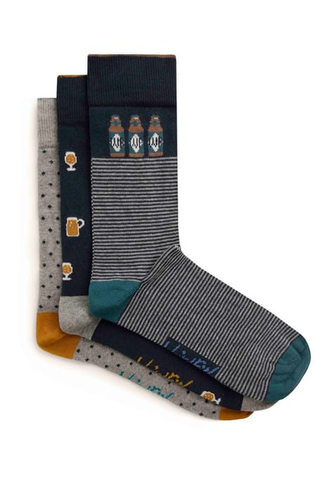Cullman Branded Embroidered Sock 3 Pack