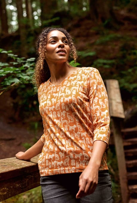 Nanaimo Eco 3/4 Sleeve Top