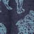 Laveda 3/4 Sleeve Printed V Neck T-Shirt Dark Navy