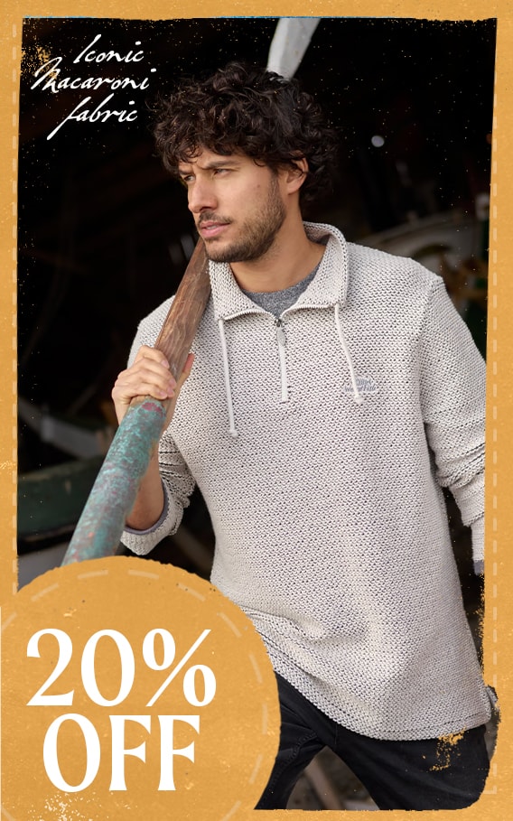 Cruiser 1/4 Zip Eco Macaroni