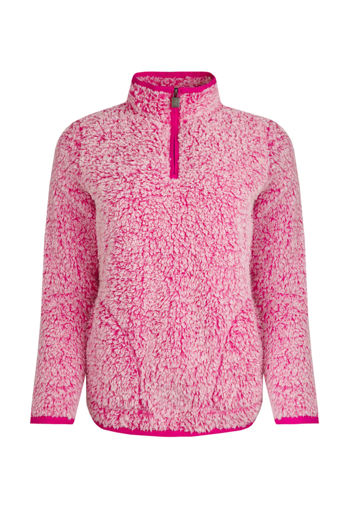 Emerson Cosy 1/4 Zip Fleece Magenta