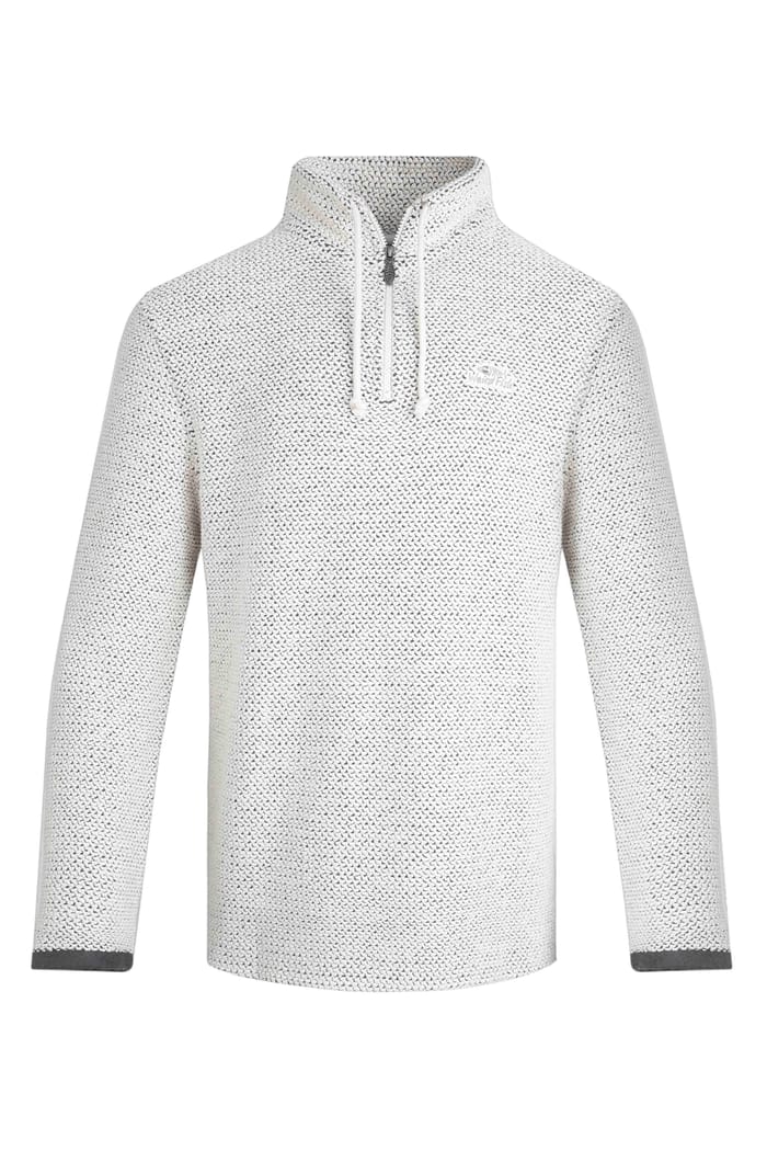 Cruiser 1/4 Zip Eco Macaroni Ecru | Weird Fish