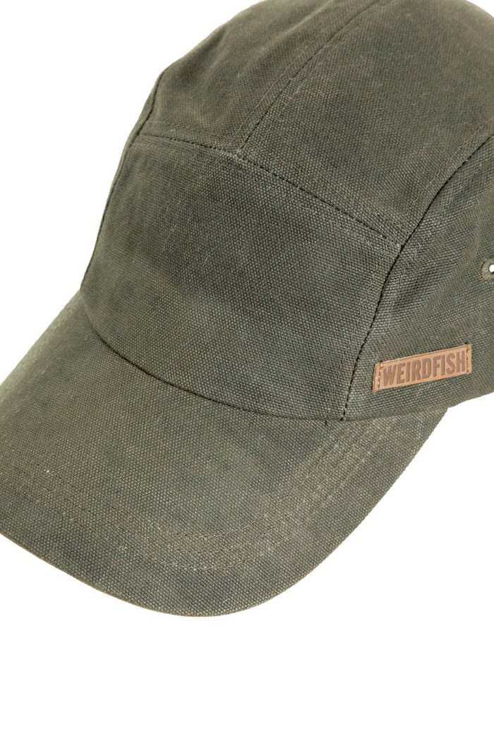 Bowers Waxed Canvas Cap Fir Green | Weird Fish