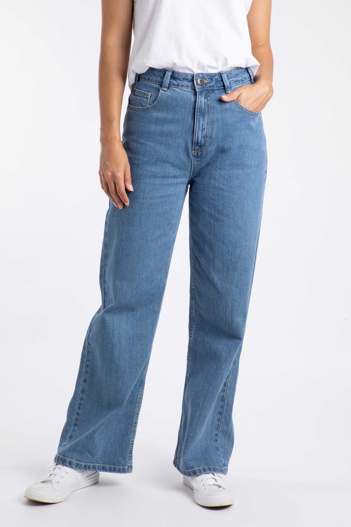 Corine Wide Leg Denim Jeans Denim Weird Fish